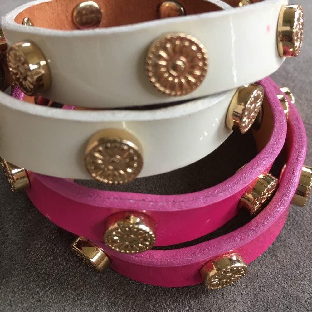 Leather strap bracelets